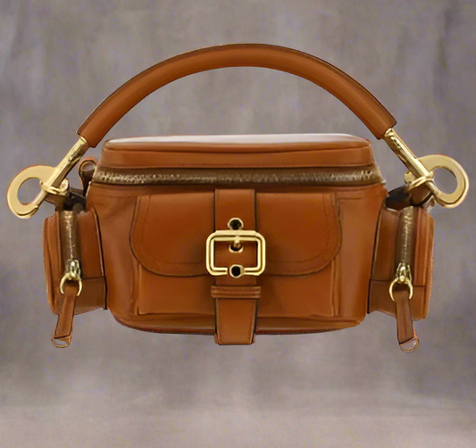 Chloé brown leather camera bag