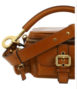 Chloé brown leather camera bag