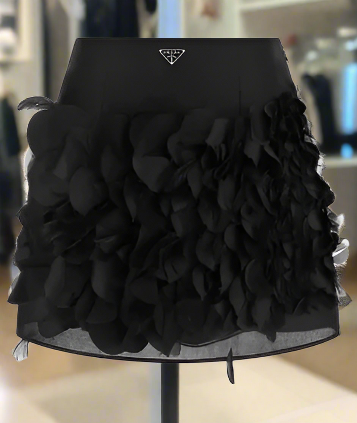 PRADA black mini skirt