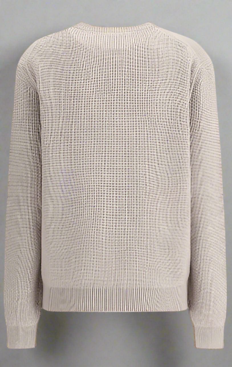 FENDI WOMEN'S TAUPE RIBBED SWEATER