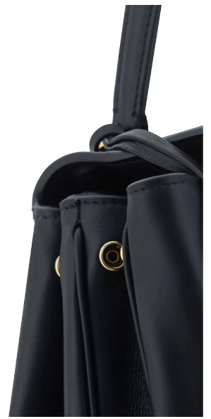 BALENCIAGA BLACK LEATHER RODEO SHOULDER BAG