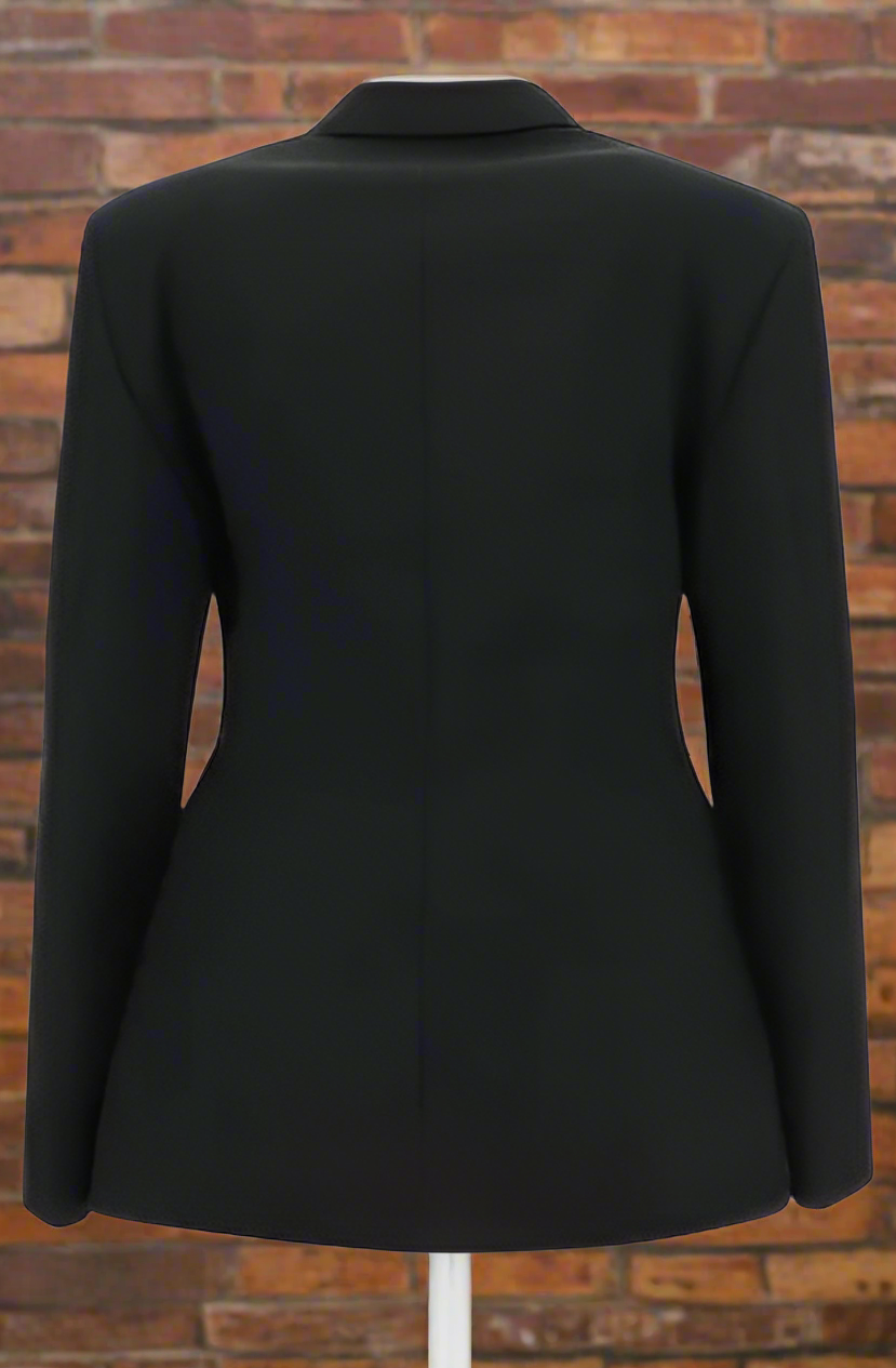 BALENCIAGA WOMEN'S BLACK HOURGLASS BLAZER JACKET