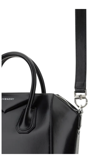 Givenchy women's black leather ANTIGONA HANDBAG