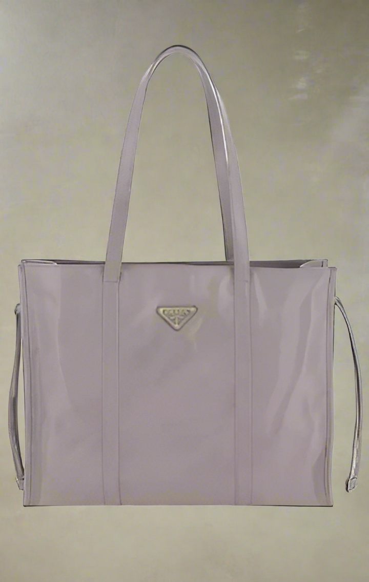 Prada grey leather SHOULDER BAG