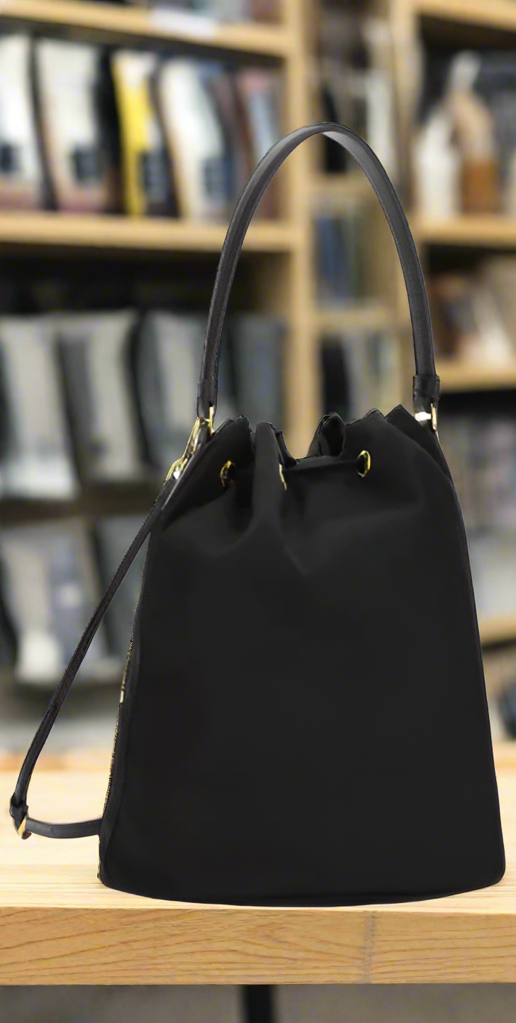 Prada black Nylon BUCKET BAG