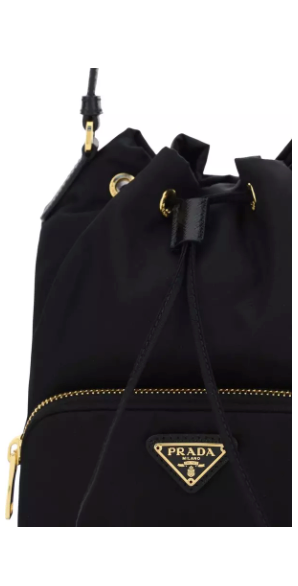 Prada black Nylon BUCKET BAG