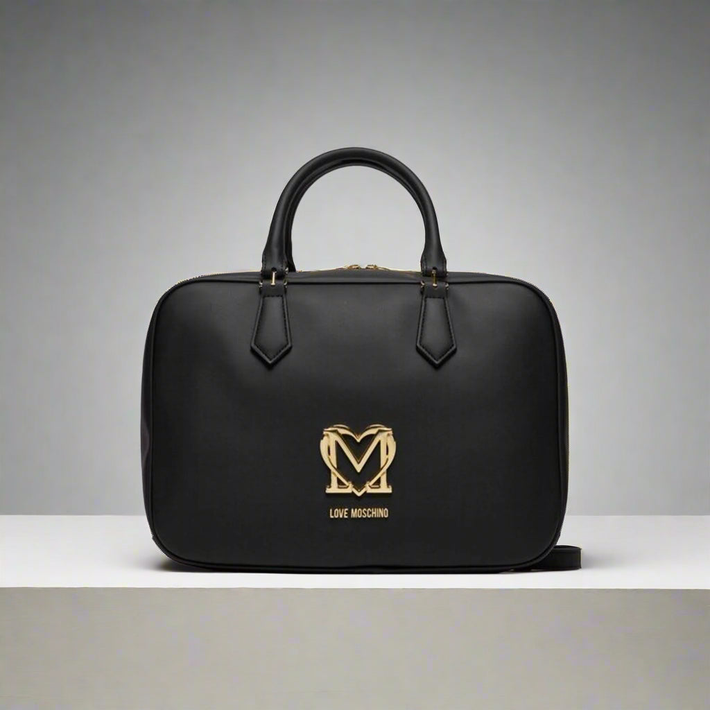 Love Moschino  black logo Handbags