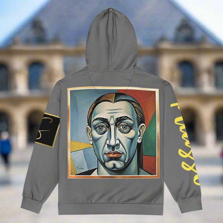 Sweat à capuche unisexe zippé "Picasso Lives" inspiré de Pablo Picasso par STORE 7994