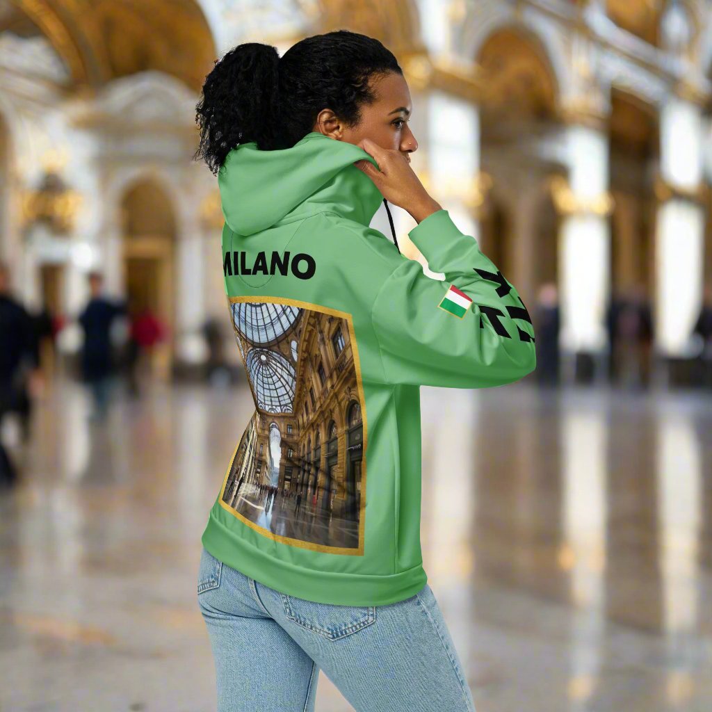 Sweat à capuche zippé unisexe Milan Galleria Vittorio Emanuele II par STORE 7994