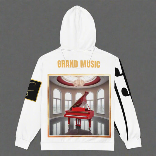 Sweat à capuche zippé unisexe "GRAND MUSIC" de STORE 7994