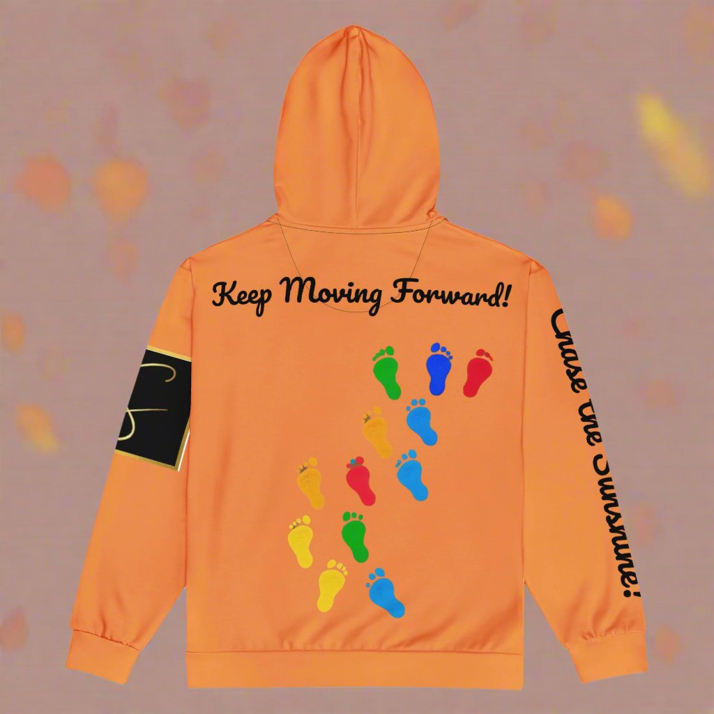 "Chase the Sunshine" Unisex zip hoodie by STORE 7994