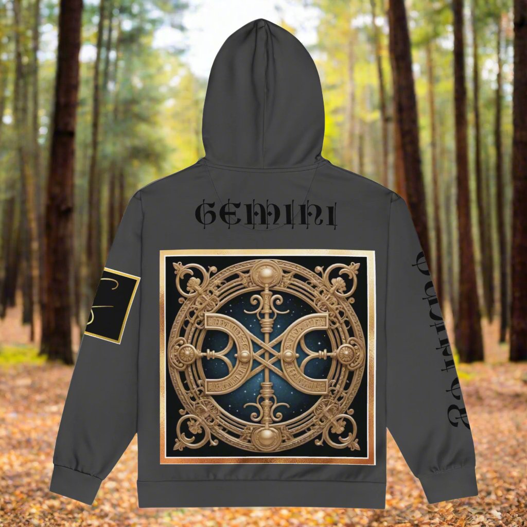 "GEMINI DUALITY" Unisex zip hoodie by STORE 7994