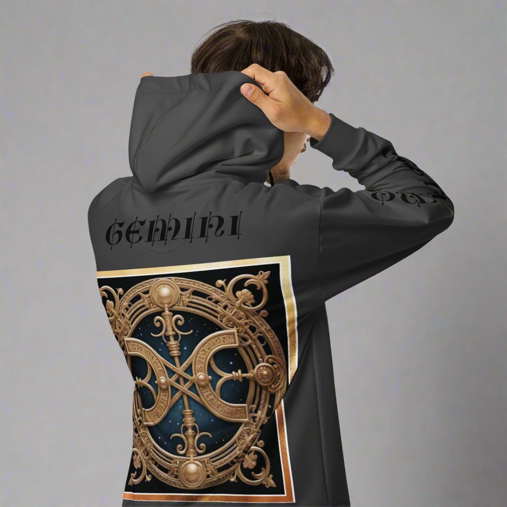 "GEMINI DUALITY" Unisex zip hoodie by STORE 7994