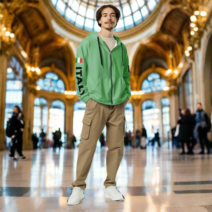 Sweat à capuche zippé unisexe Milan Galleria Vittorio Emanuele II par STORE 7994