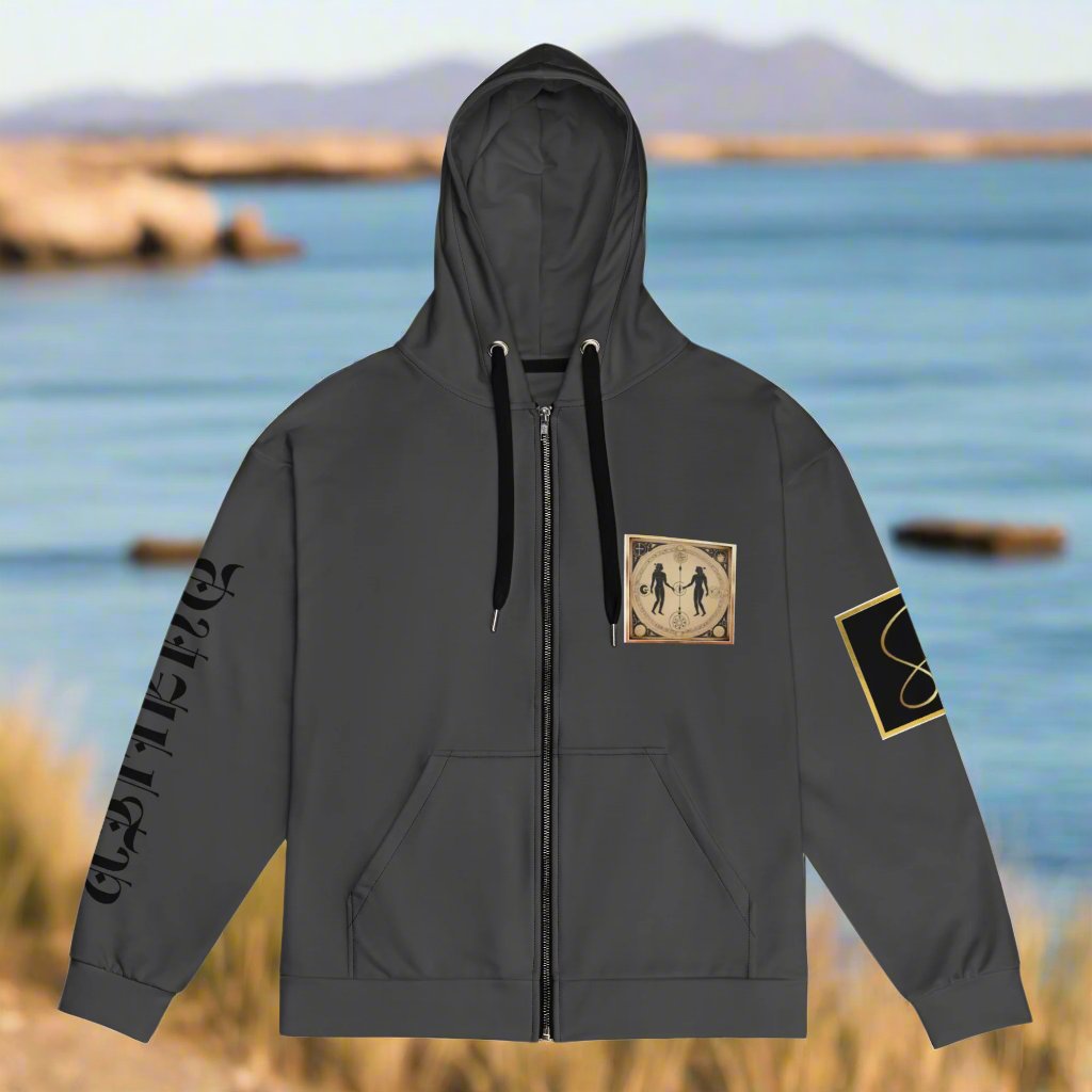 "GEMINI DUALITY" Unisex zip hoodie by STORE 7994