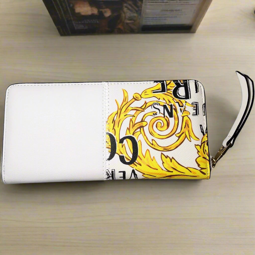 Versace Jeans white graphic print Wallets