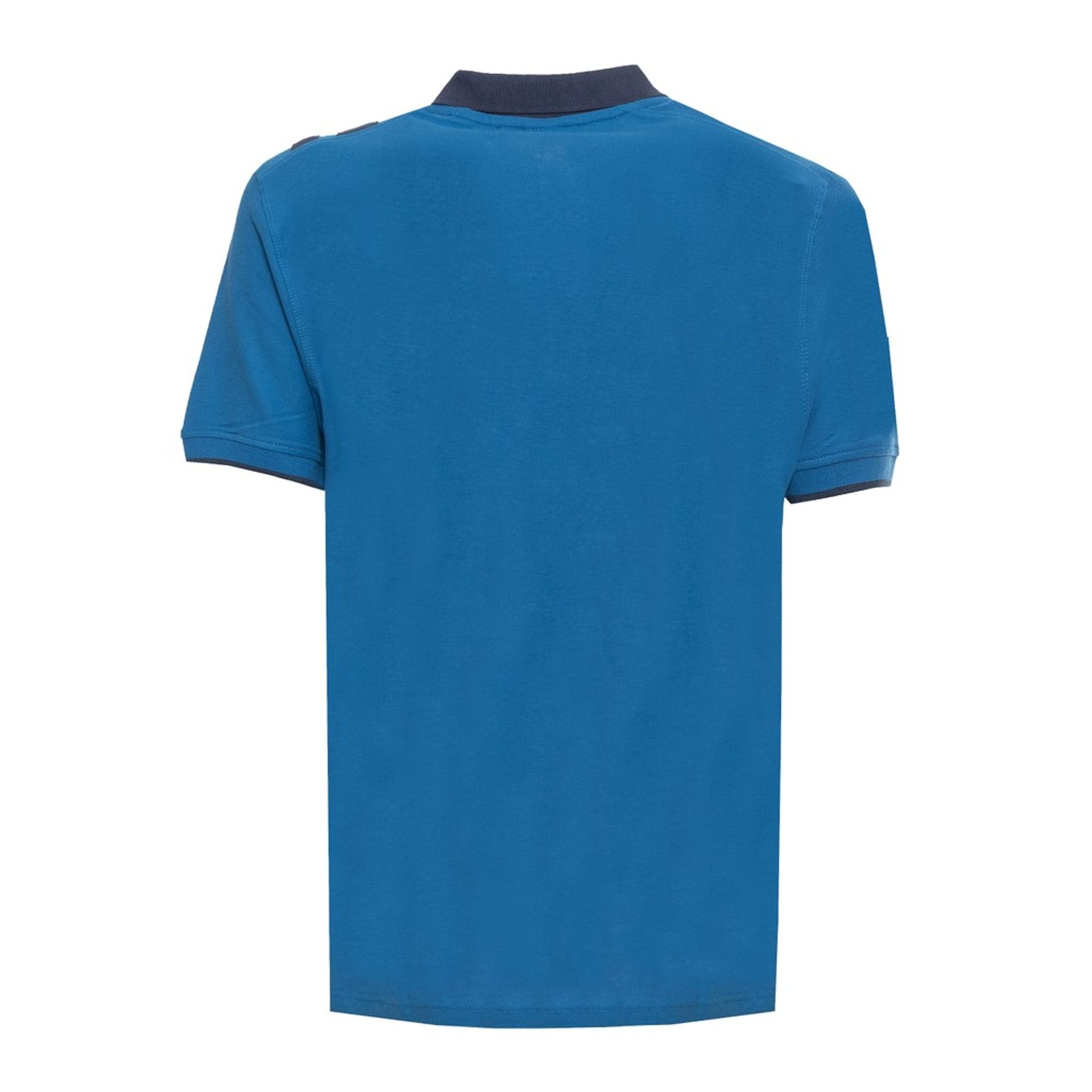 Men's royal blue short sleeve Polo shirt