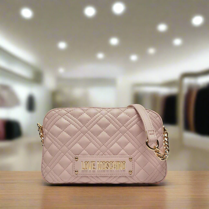 Love Moschino pink synthetic Crossbody Bags