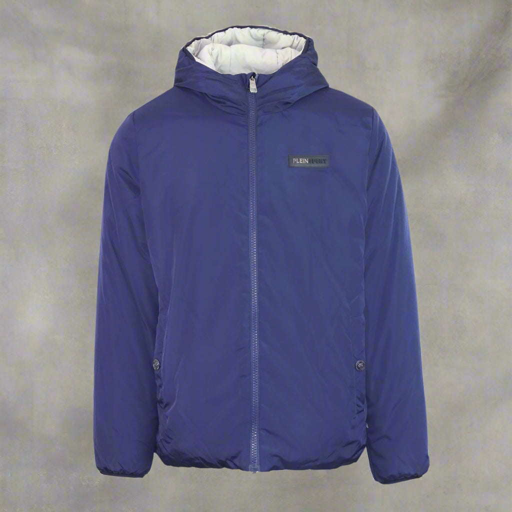 Plein Sport men's navy/grey reversible winter Jackets