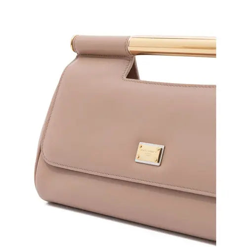 Dolce & Gabbana PINK LEATHER HANDBAG